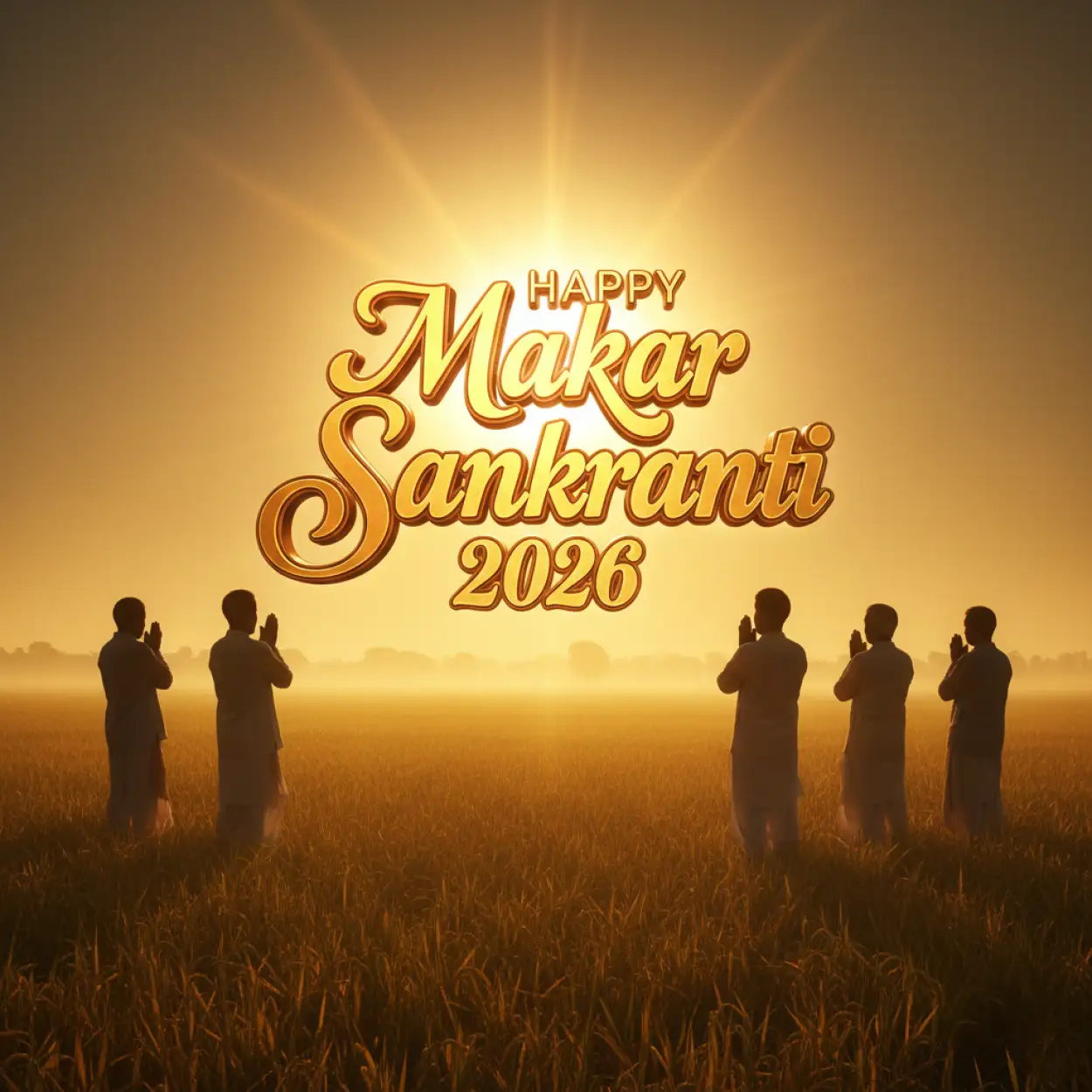 Free Download Happy Makar Sankranti 2026 Ultra Realistic Vfx Festival Poster - High Quality Happy Makar Sankranti 2026 Image