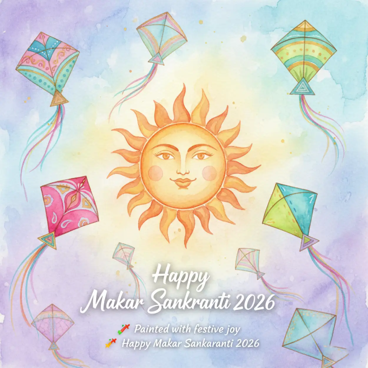 Free Download Happy Makar Sankranti 2026 Wishes Banner Design - High Quality Happy Makar Sankranti 2026 Wishes Image