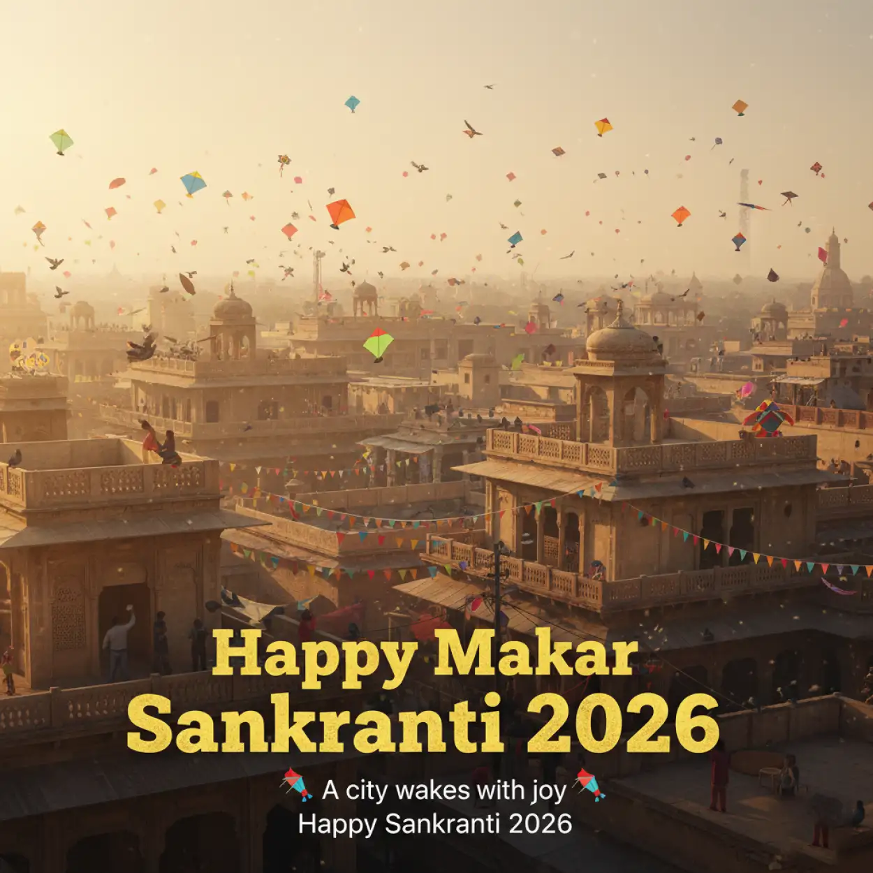 Free Download Happy Makar Sankranti 2026 Wishes In English - High Quality Happy Makar Sankranti 2026 Wishes Background
