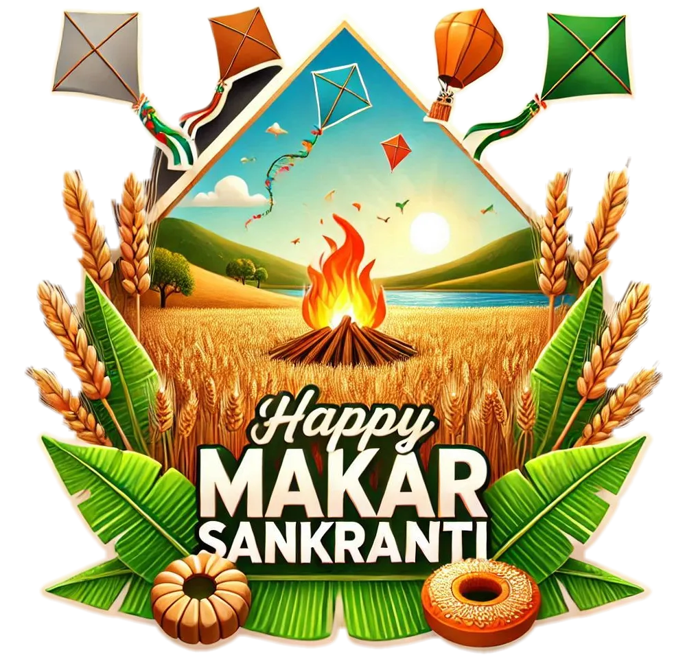 Free Download Happy Makar Sankranti Png For Greeting Cards - High Quality Happy Makar Sankranti Png PNG Image