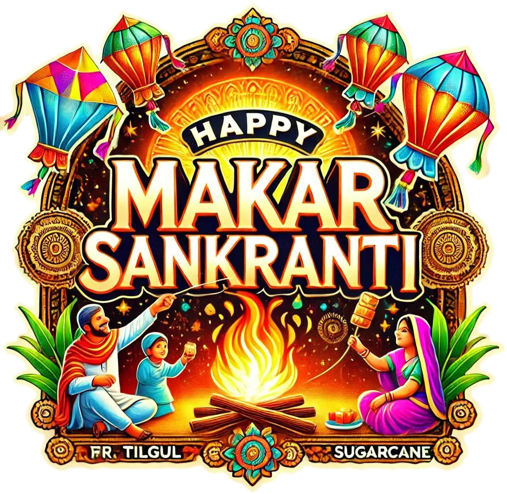 Free Download Happy Makar Sankranti Png Greetings With English Wishes - High Quality Happy Makar Sankranti Png Greeings In English PNG Image
