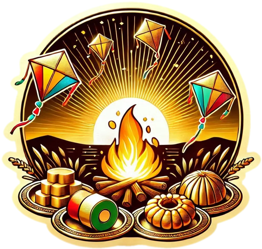 Free Download Happy Makar Sankranti Png With Joyous Celebration Scenes - High Quality Happy Makar Sankranti Png PNG Image