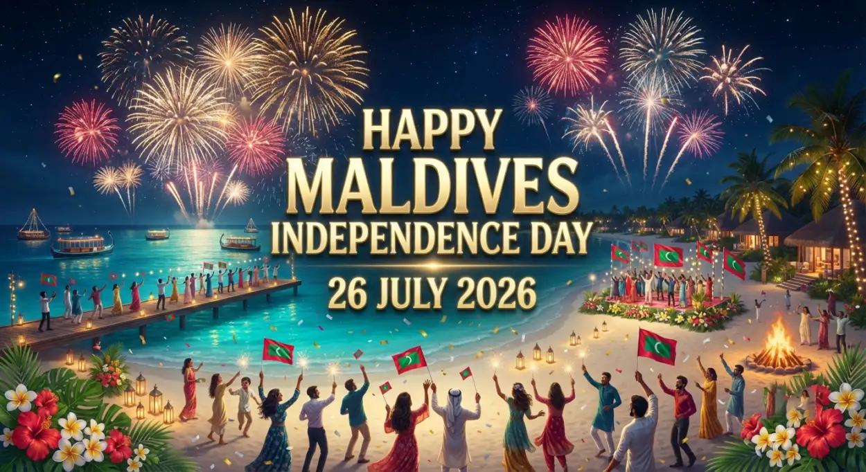 Free Download Happy Maldives Independence Day Celebration Banner - High Quality Maldives Independence Day 2026 Image