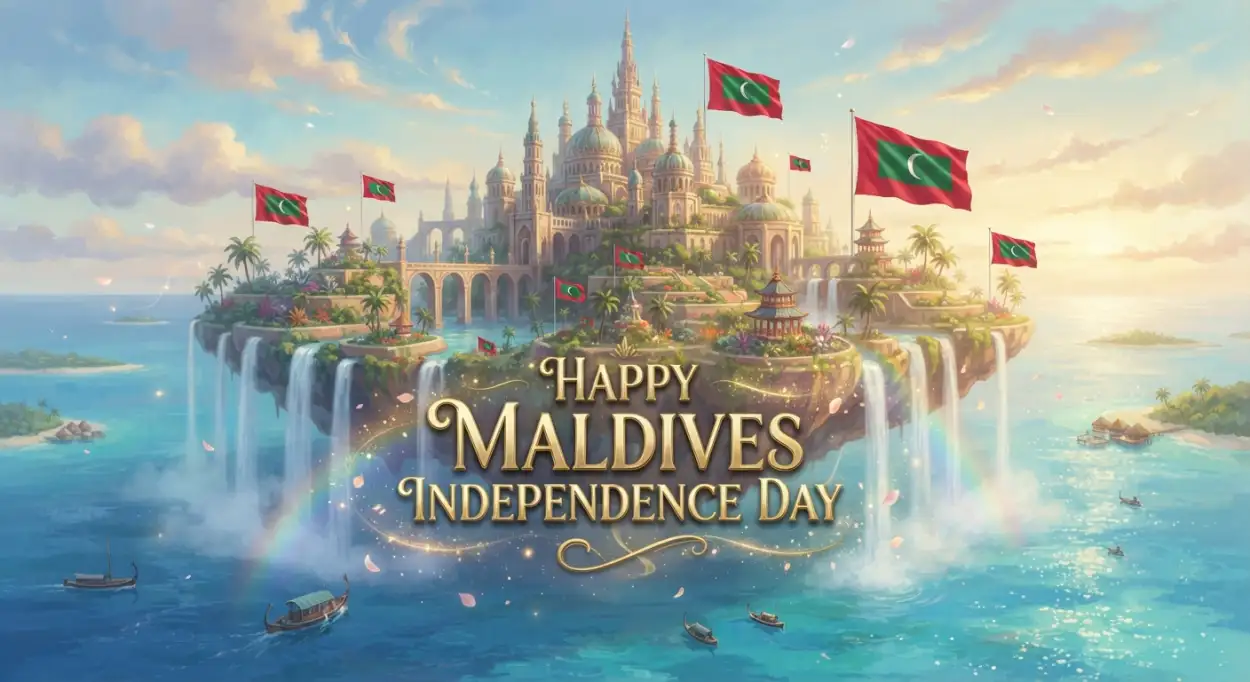 Free Download Happy Maldives Independence Day Facebook Banner - High Quality Maldives Independence Day 2026 Image