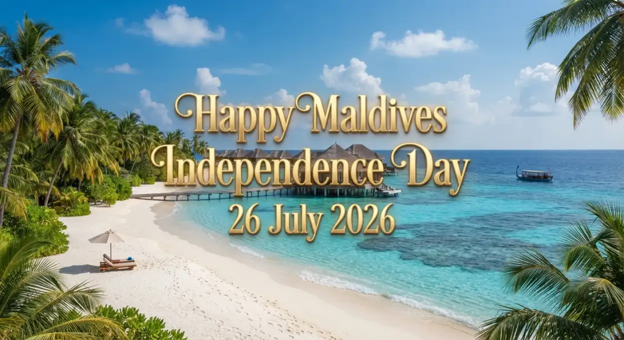 Free Download Happy Maldives Independence Day Greeting Card - High Quality Maldives Independence Day 2026 Image
