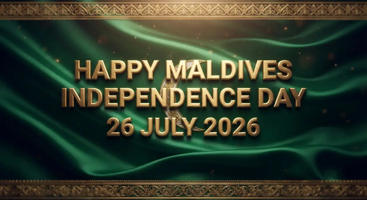 Free Download Happy Maldives Independence Day Logo - High Quality Maldives Independence Day 2026 Image