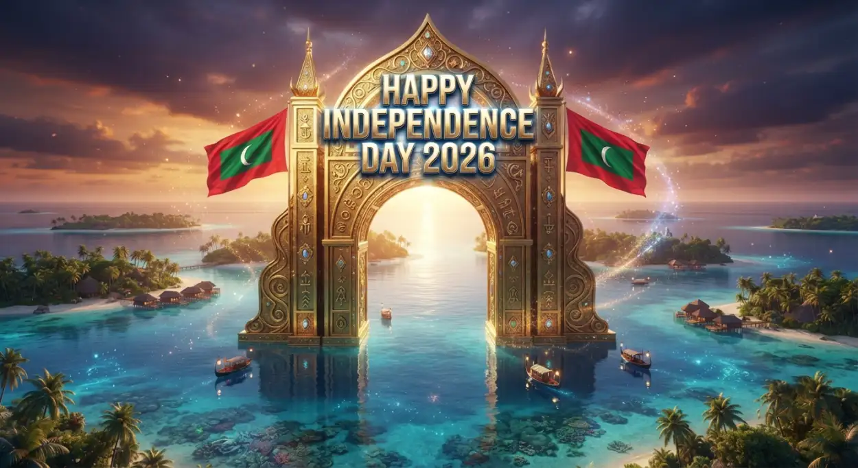 Free Download Happy Maldives Independence Day Patriotic Poster - High Quality Maldives Independence Day 2026 Image