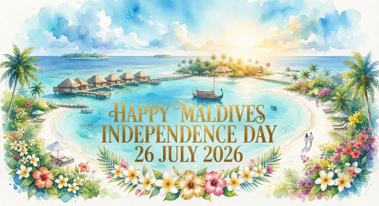 Free Download Happy Maldives Independence Day Printable Banner - High Quality Maldives Independence Day 2026 Image