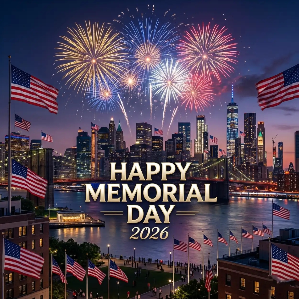 Free Download Happy Memorial Day 2026 Digital Greeting Cards - High Quality Happy Memorial Day 2026 Image