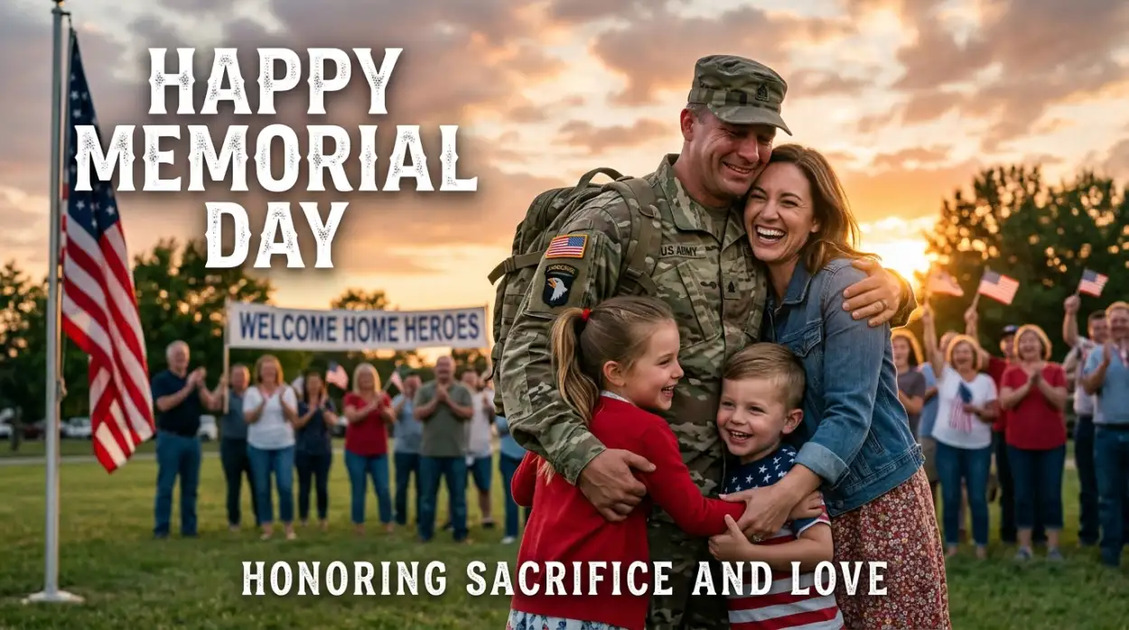 Free Download Happy Memorial Day 2026 Holiday Social Banners - High Quality Happy Memorial Day 2026 Image