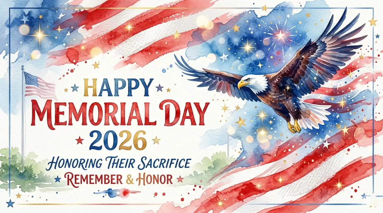 Free Download Happy Memorial Day 2026 Usa Pride Banner Backgrounds - High Quality Happy Memorial Day 2026 Background Image