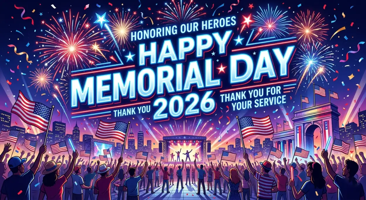Free Download Happy Memorial Day 2026 Wishes Images - High Quality Happy Memorial Day 2026 Image