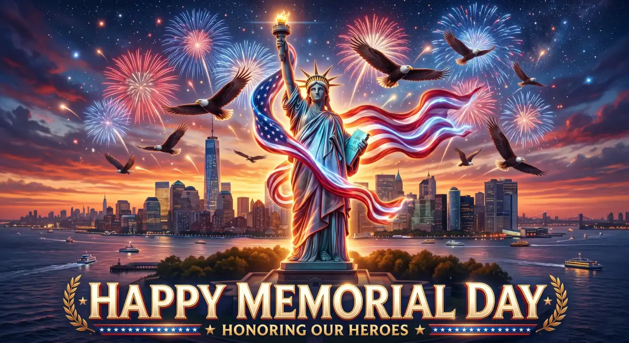 Free Download Happy Memorial Day Greeting Card 2026 Hd Images - High Quality Memorial Day Greeting Card 2026 Image