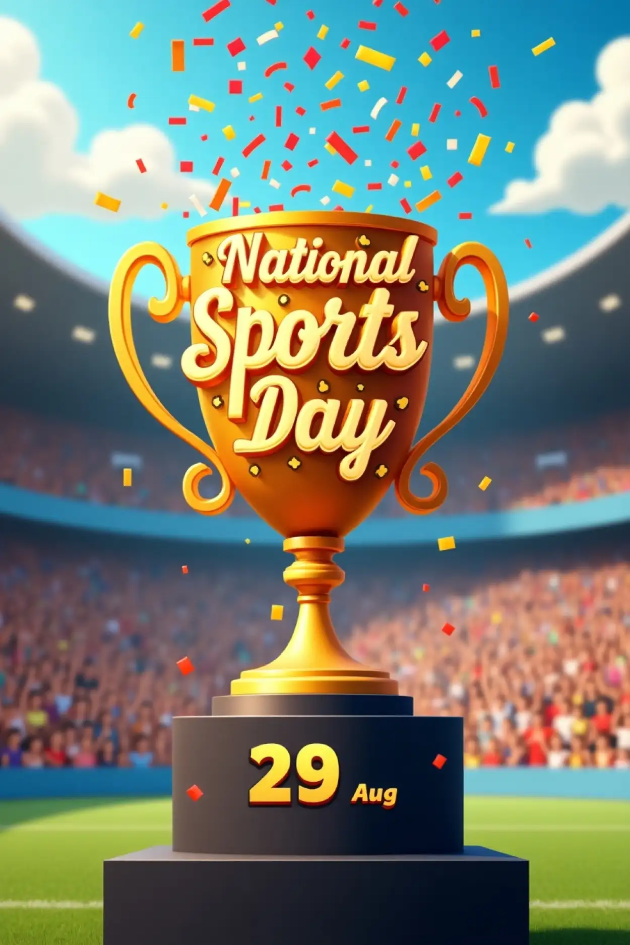 Happy National Sports Day 2025 Best Wishes Collection - Royalty Free Happy National Sports Day Image | Pngmagic Free Download Happy National Sports Day 2025 Best Wishes Collection - High Quality Happy National Sports Day Background