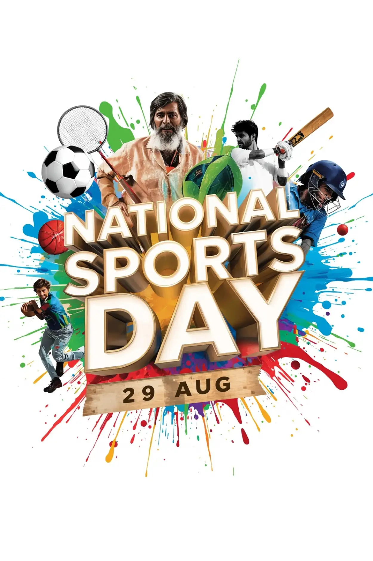 Happy National Sports Day Celebration Program Images - Royalty Free Happy National Sports Day Image | Pngmagic Free Download Happy National Sports Day Celebration Program Images - High Quality Happy National Sports Day Background