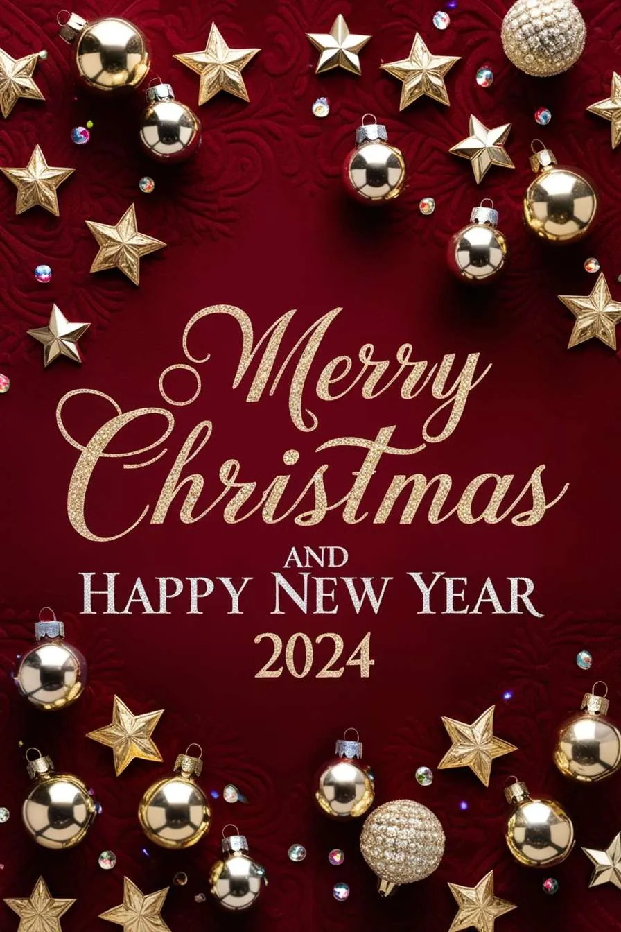 Free Download Happy New Year 2024 And Merry Christmas Uk-themed Pictures - High Quality Merry Christmas And A Happy New Year 2024 Background