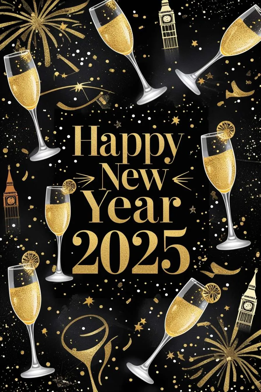 Happy New Year 2025 Wish For Greeting Card Designs - Royalty Free Happy New Year 2025 Wish Image | Pngmagic Free Download Happy New Year 2025 Wish For Greeting Card Designs - High Quality Happy New Year 2025 Wish Background