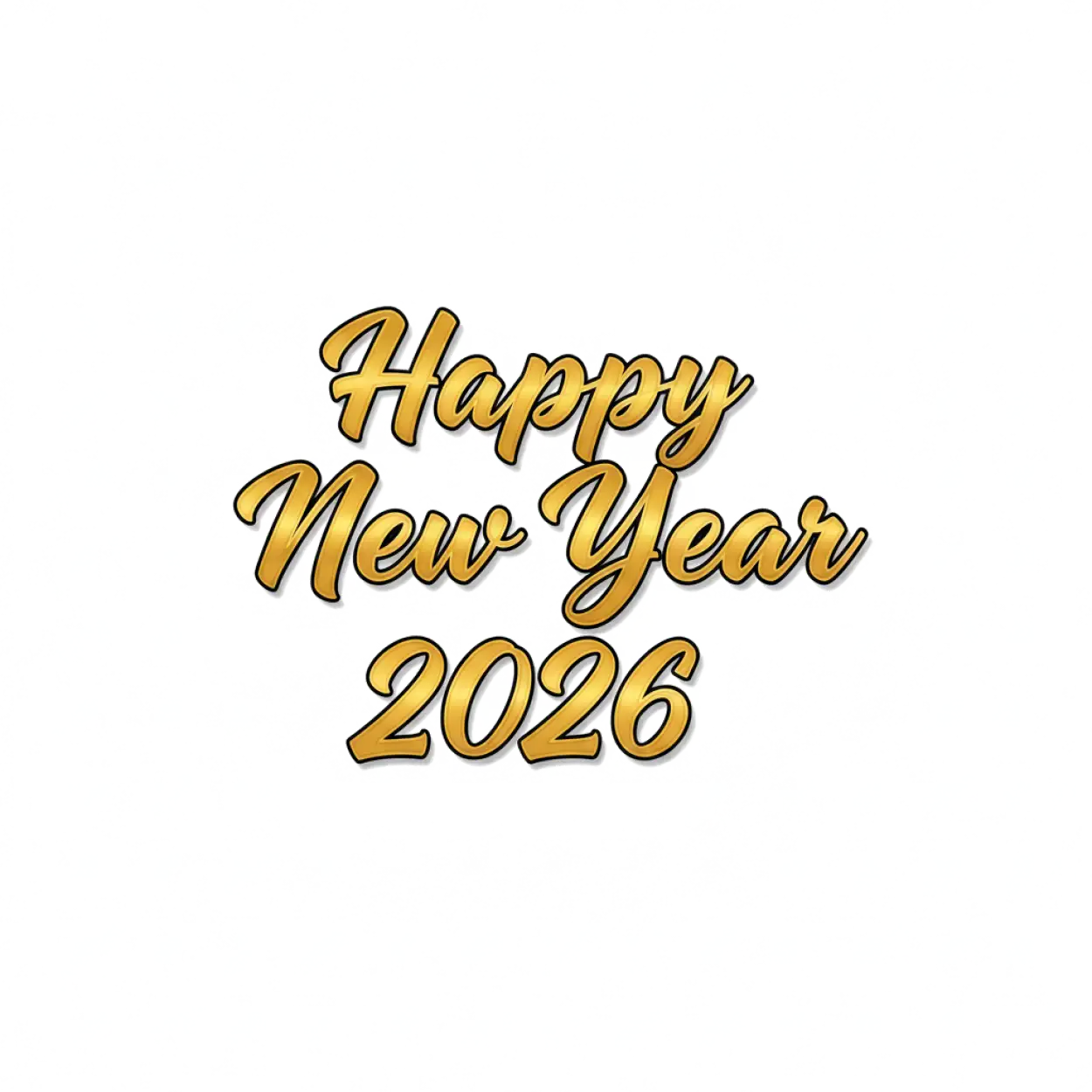 Free Download Happy New Year 2026 4k Png - High Quality Happy New Year 2026 Png PNG Image