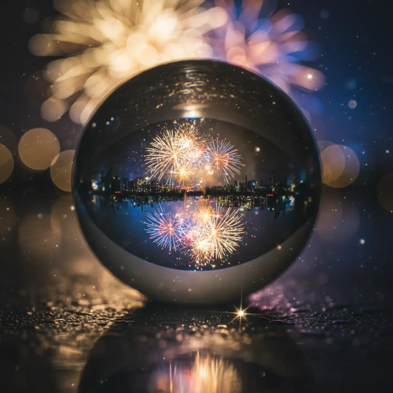 Free Download Happy New Year 2026 Background Night Sky - High Quality Happy New Year 2026 Background Background