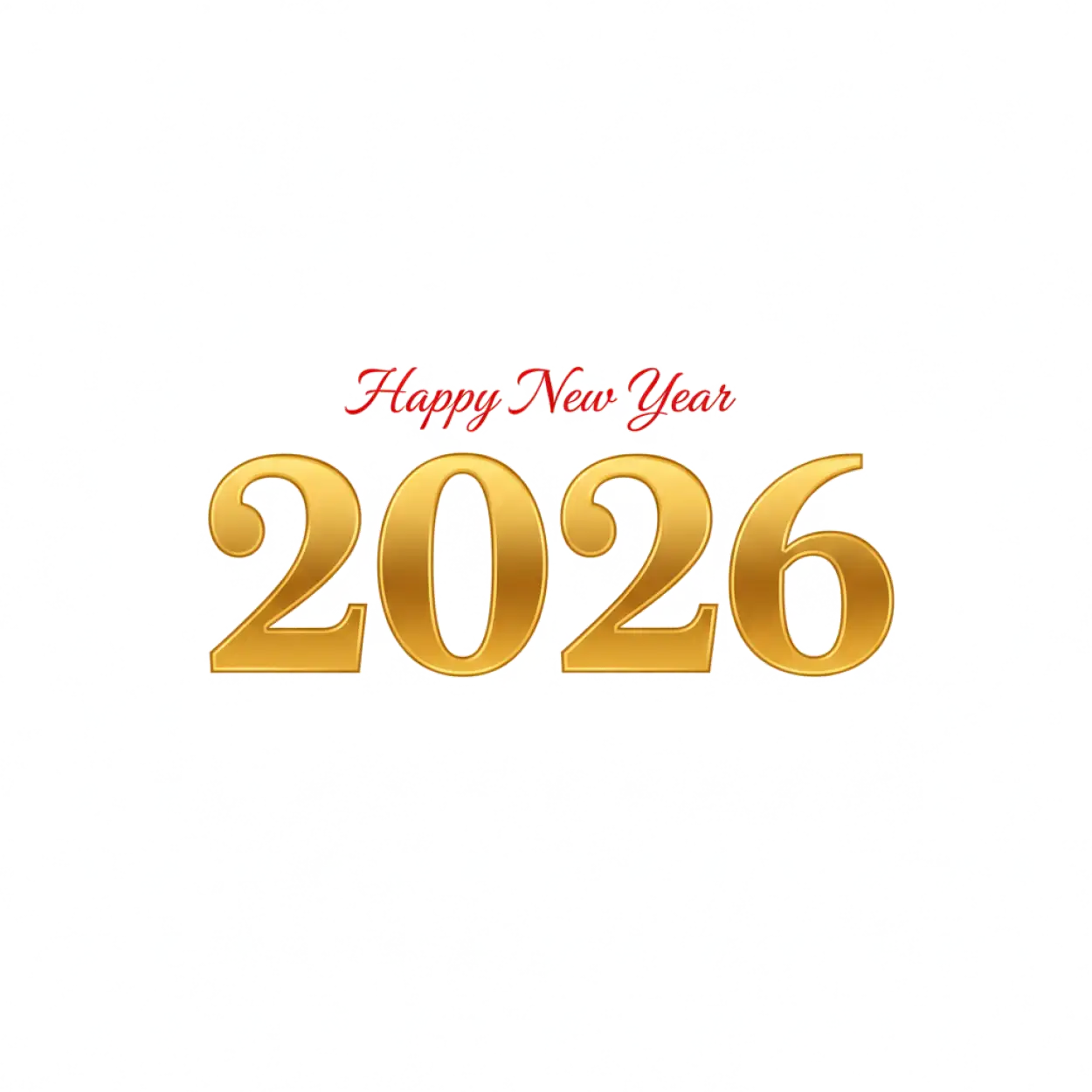 Free Download Happy New Year 2026 Black And Gold Png - High Quality Happy New Year 2026 Png PNG Image