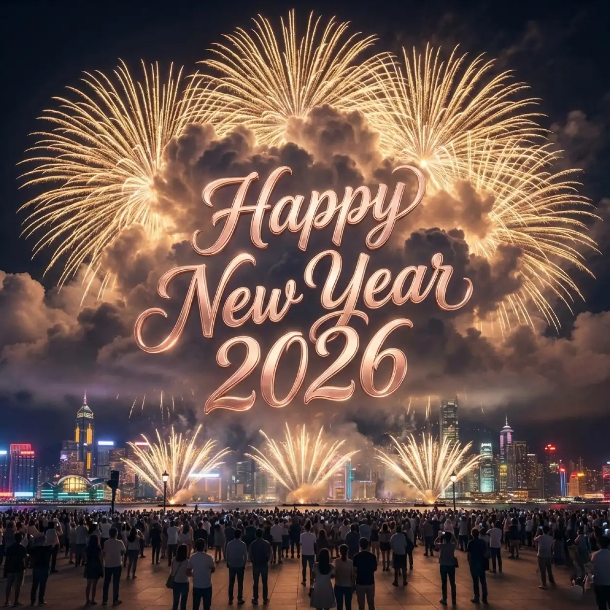 Free Download Happy New Year 2026 Creative Design - High Quality Happy New Year 2026 Background