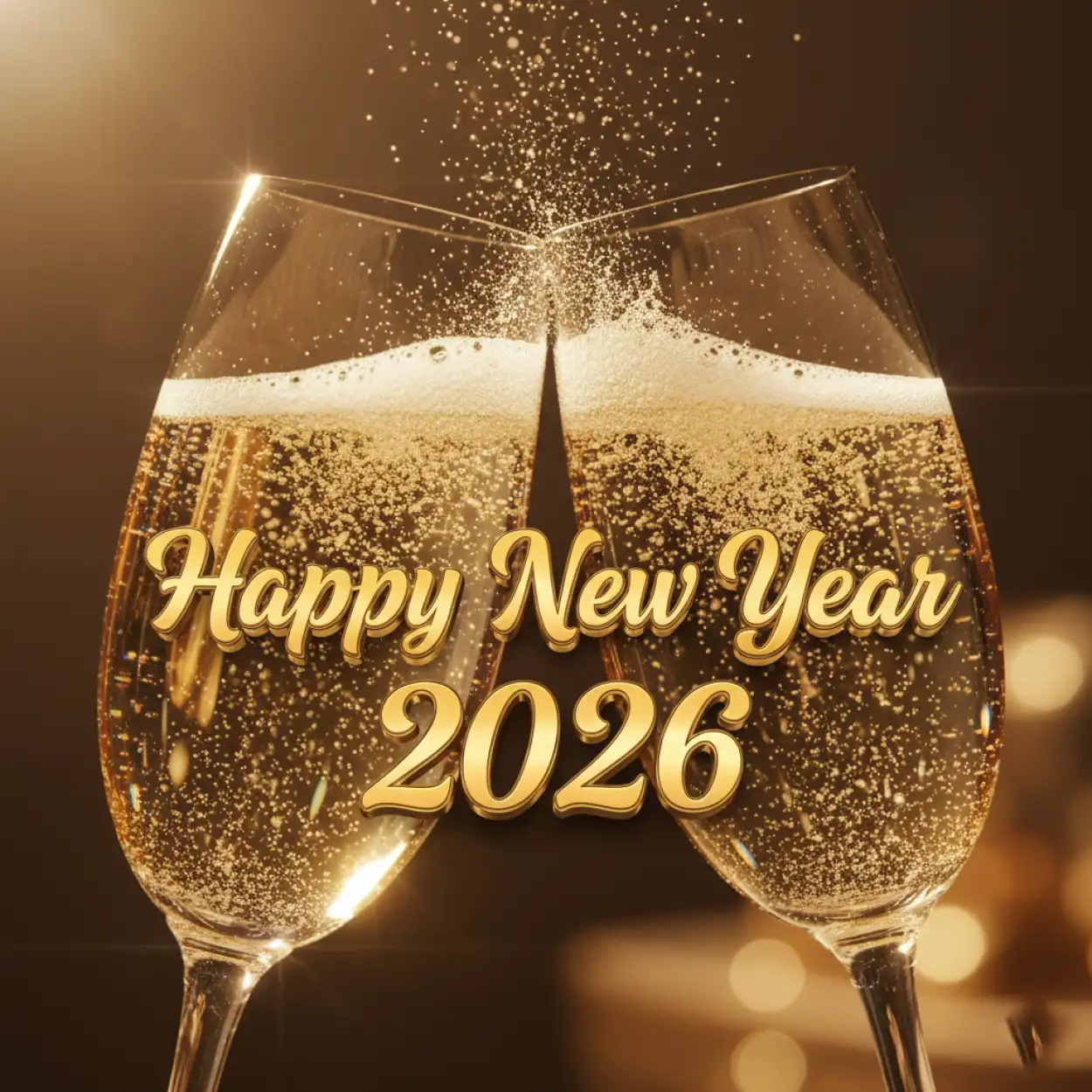 Free Download Happy New Year 2026 Creative Greeting Banner Design - High Quality Happy New Year 2026 Background