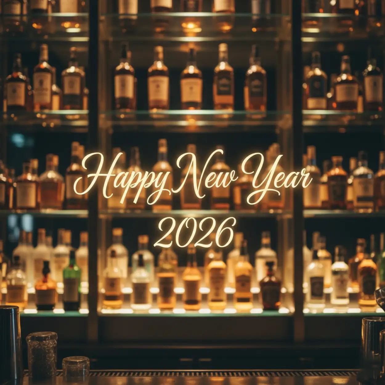 Free Download Happy New Year 2026 Elegant Text Background - High Quality Happy New Year 2026 Background