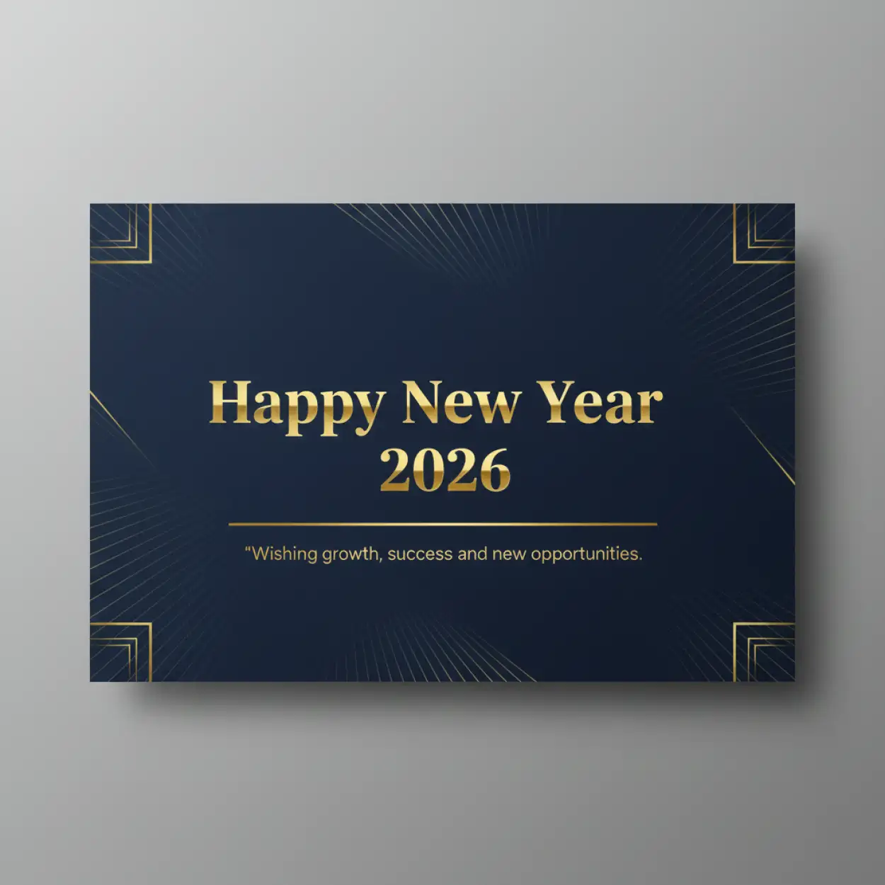 Free Download Happy New Year 2026 Greeting Card Design - High Quality Happy New Year 2026 Greeting Card Image