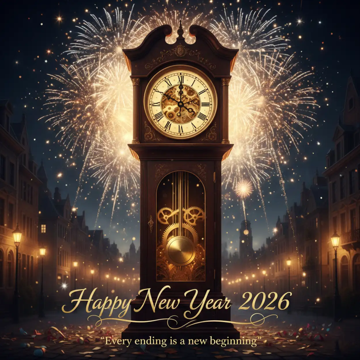 Free Download Happy New Year 2026 Greeting Card For Instagram Post - High Quality Happy New Year 2026 Greeting Card Background