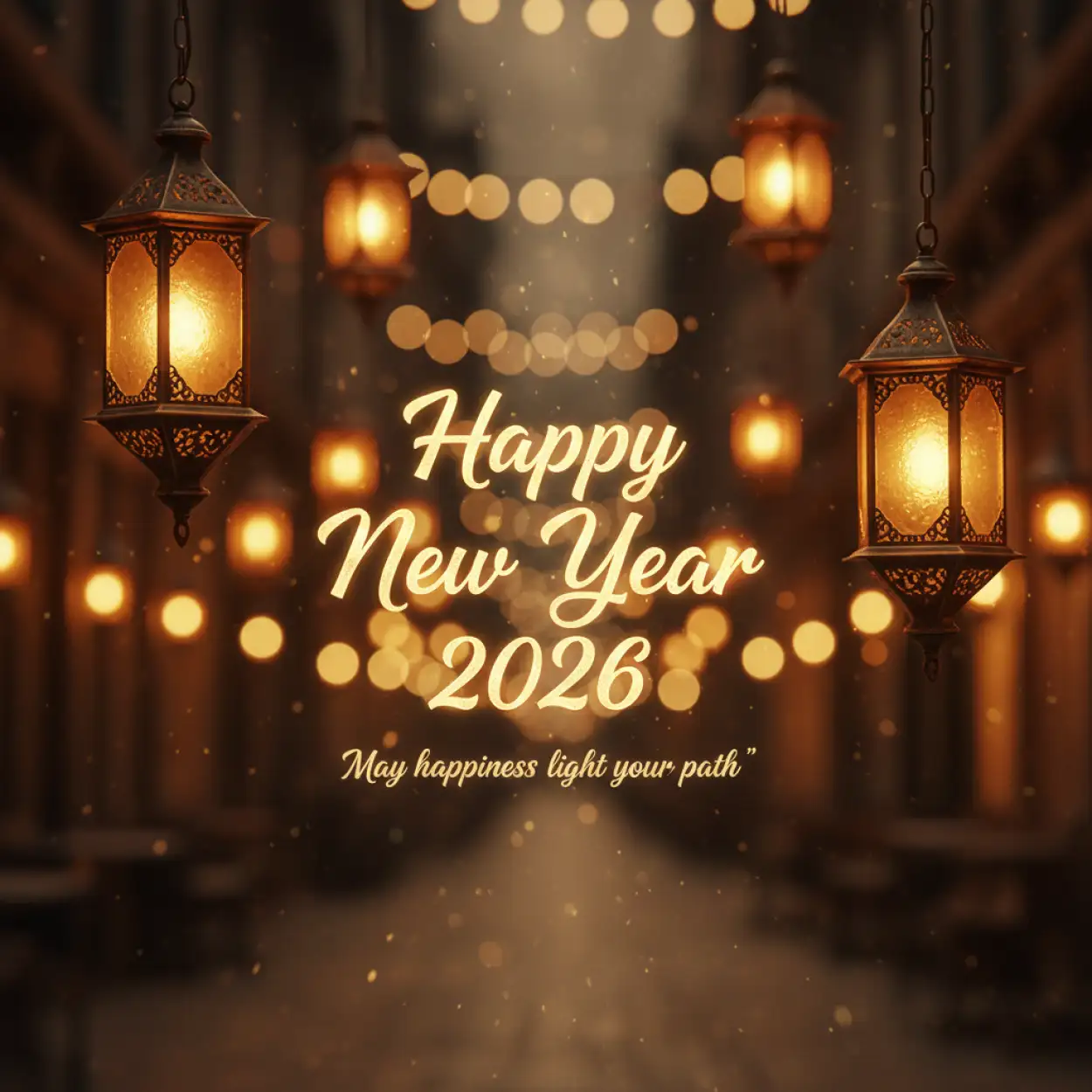 Free Download Happy New Year 2026 Greeting Card Poster - High Quality Happy New Year 2026 Greeting Card Image
