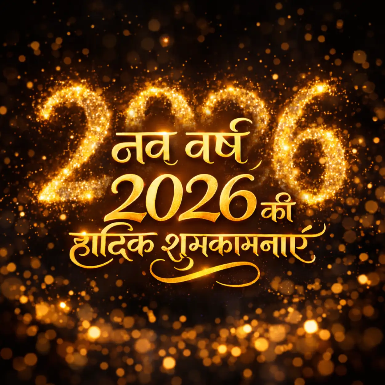 Free Download Happy New Year 2026 Hindi Background Image - High Quality Happy New Year 2026 Wishes In Hindi Background