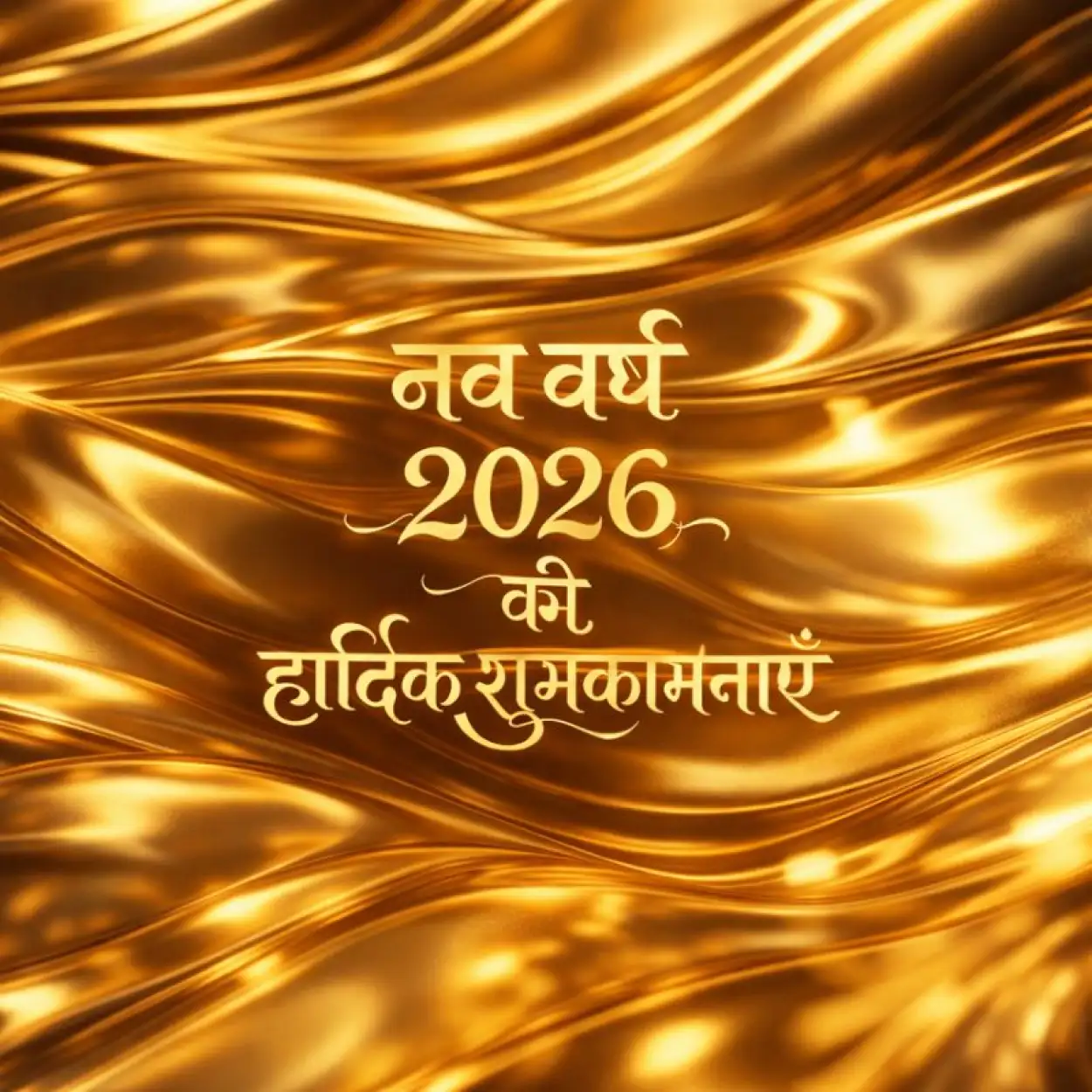 Happy New Year 2026 Hindi Golden Text Design - Royalty Free Happy New Year 2026 Wishes In Hindi Image | Pngmagic Free Download Happy New Year 2026 Hindi Golden Text Design - High Quality Happy New Year 2026 Wishes In Hindi Background