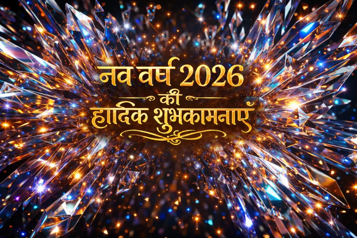 Free Download Happy New Year 2026 Hindi Reel Thumbnail - High Quality Happy New Year 2026 Wishes In Hindi Background