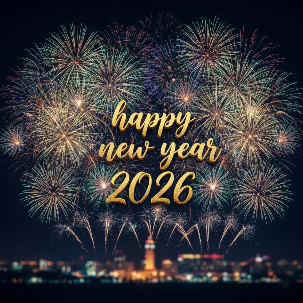 Free Download Happy New Year 2026 Instagram Square Post - High Quality Happy New Year 2026 Background