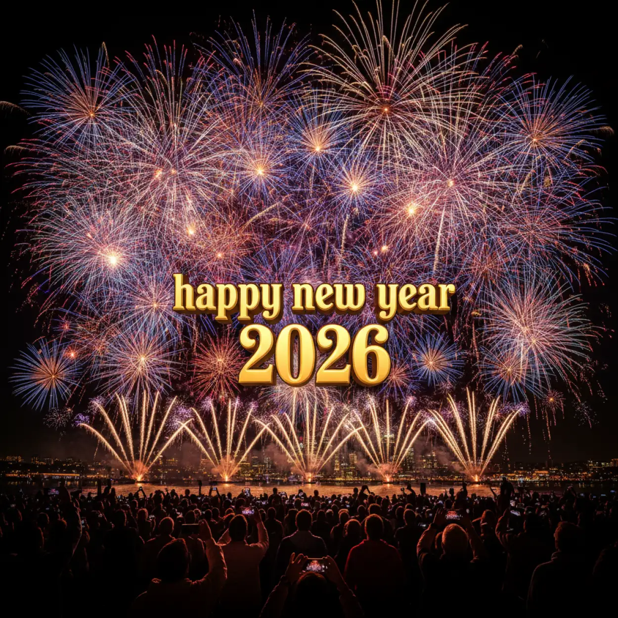 Free Download Happy New Year 2026 Luxury Background - High Quality Happy New Year 2026 Background