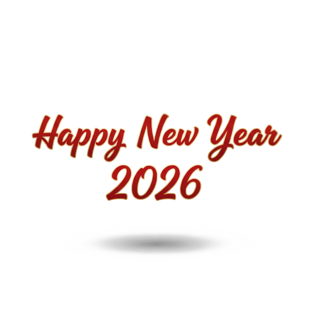 Free Download Happy New Year 2026 Luxury Png - High Quality Happy New Year 2026 Png PNG Image