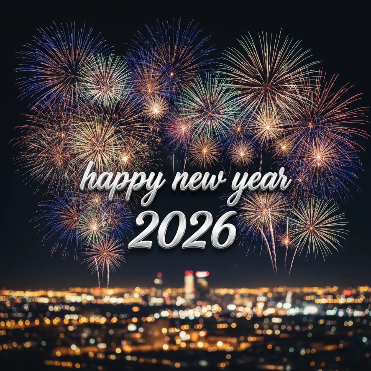 Free Download Happy New Year 2026 Modern Design Wallpaper - High Quality Happy New Year 2026 Background