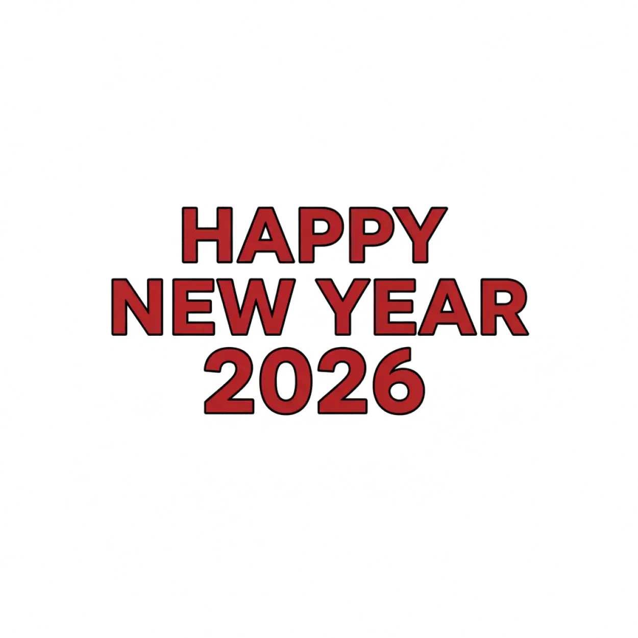 Free Download Happy New Year 2026 Png Design Resource - High Quality Happy New Year 2026 Png PNG Image