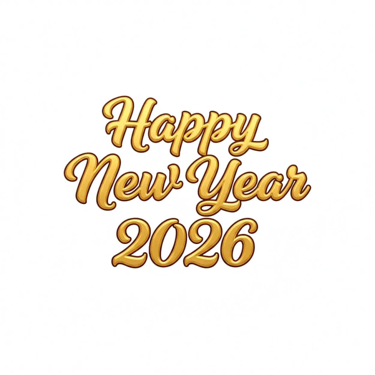Free Download Happy New Year 2026 Png For Banner Design - High Quality Happy New Year 2026 Png Transparent PNG