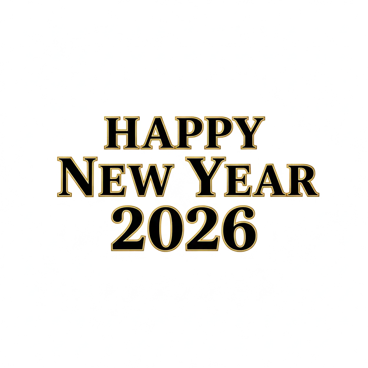 Free Download Happy New Year 2026 Png For Poster Design - High Quality Happy New Year 2026 Png PNG Image