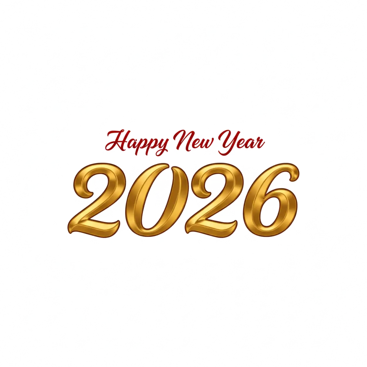 Free Download Happy New Year 2026 Png For Social Media - High Quality Happy New Year 2026 Png Transparent PNG