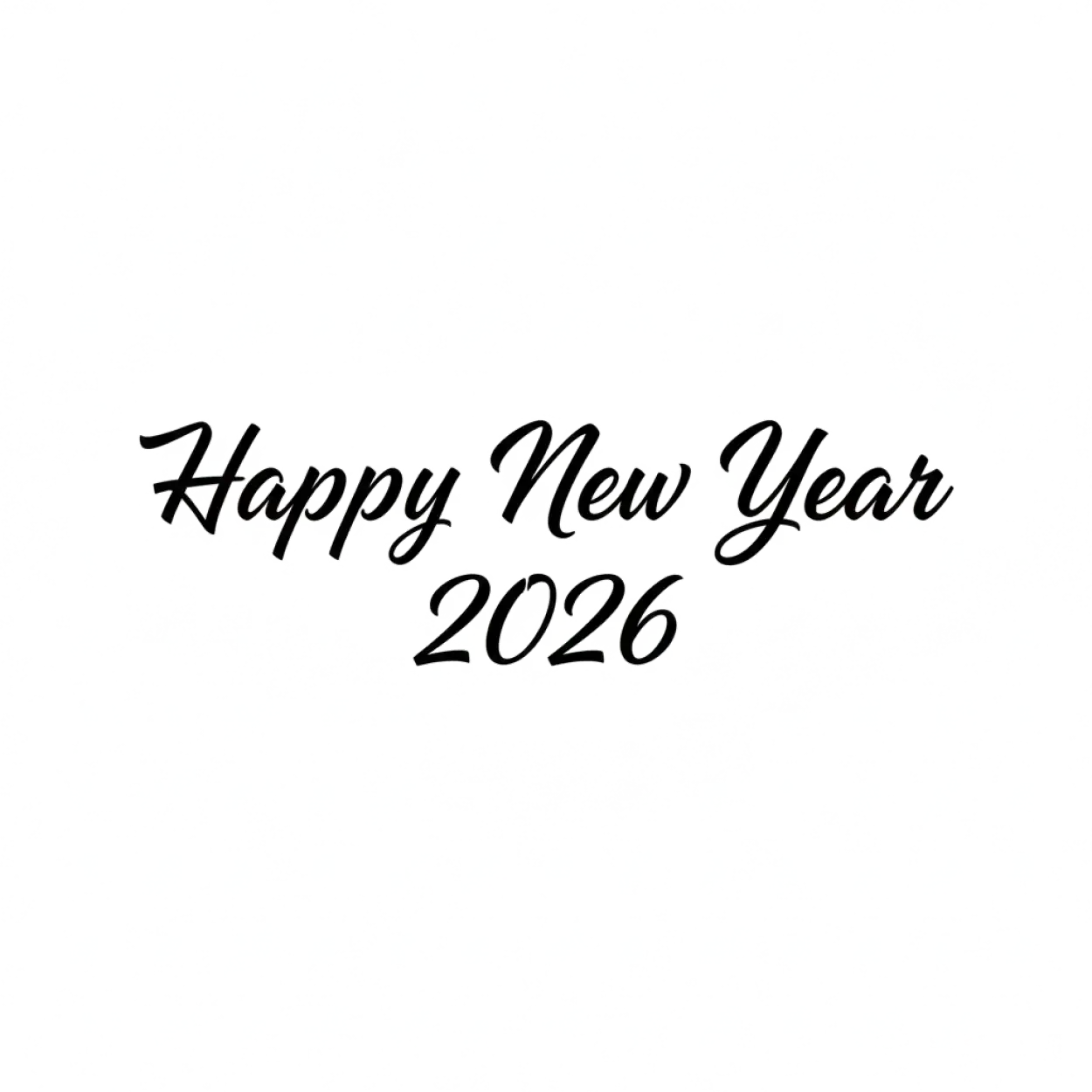 Free Download Happy New Year 2026 Png Handwritten Style - High Quality Happy New Year 2026 Png PNG Image