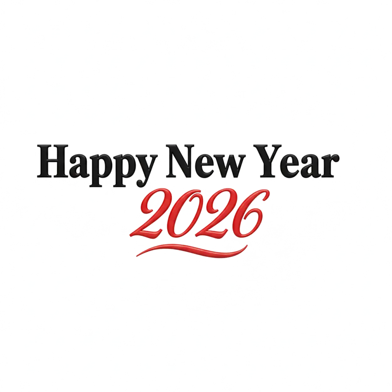 Free Download Happy New Year 2026 Png Headline - High Quality Happy New Year 2026 Png PNG Image