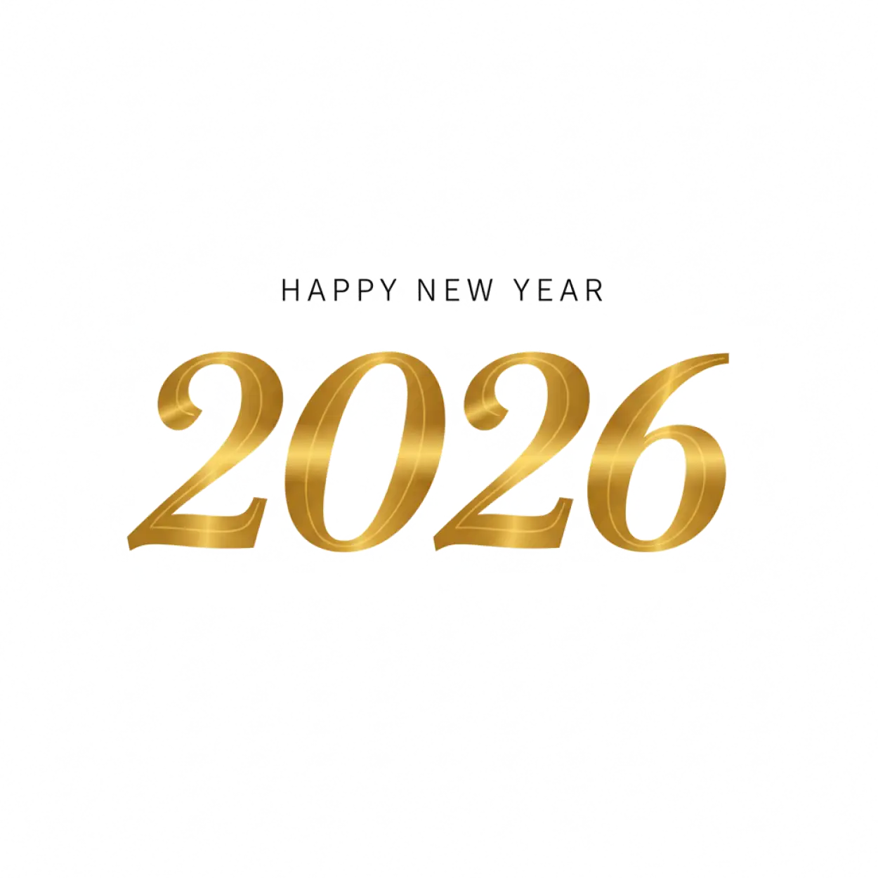 Free Download Happy New Year 2026 Png Simple Design - High Quality Happy New Year 2026 Png PNG Image