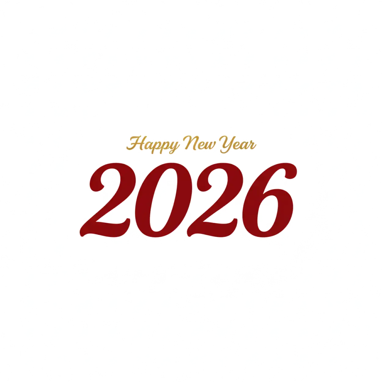 Free Download Happy New Year 2026 Png Text Calligraphy - High Quality Happy New Year 2026 Png PNG Image