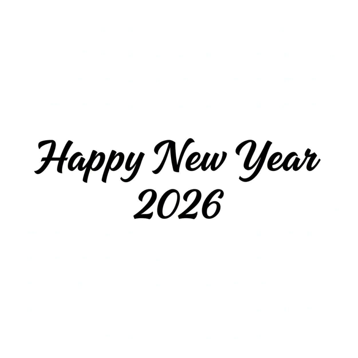 Free Download Happy New Year 2026 Png Text For Banner Design - High Quality Happy New Year 2026 Png Transparent PNG