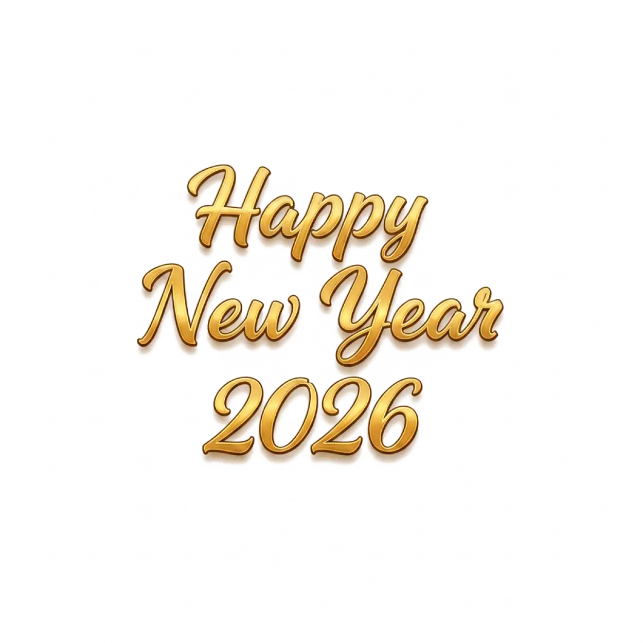 Free Download Happy New Year 2026 Png Text For Flex Printing - High Quality Happy New Year 2026 Png PNG Image