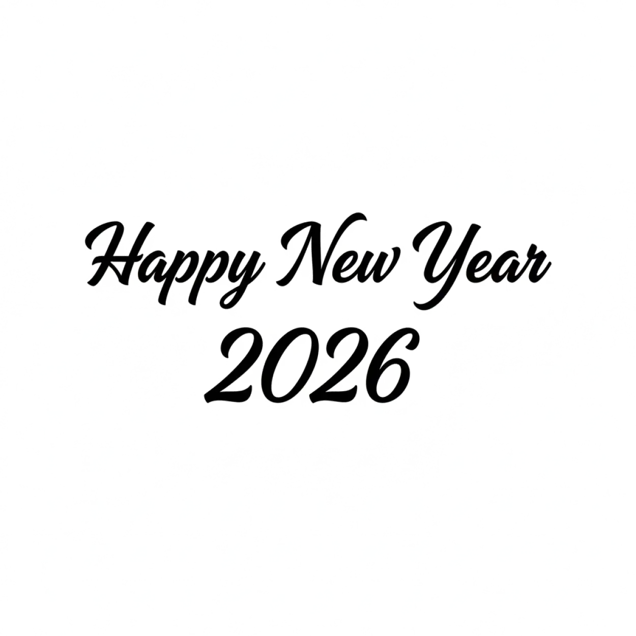 Free Download Happy New Year 2026 Png Text For Poster Design - High Quality Happy New Year 2026 Png PNG Image