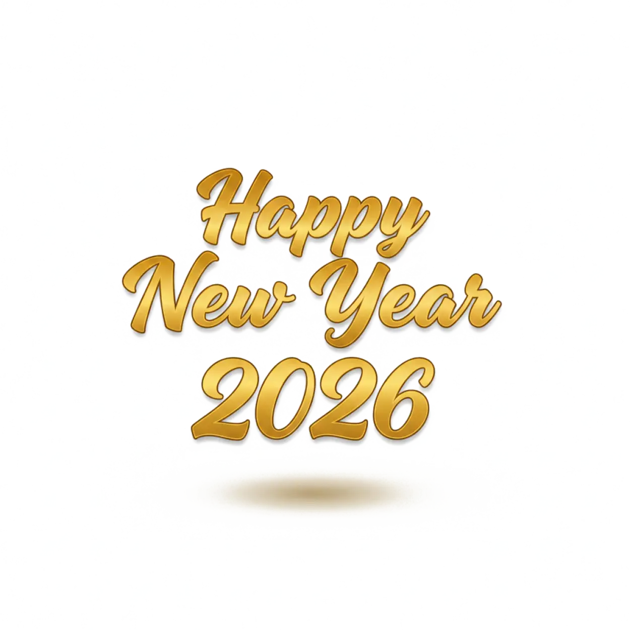 Free Download Happy New Year 2026 Png Text Handwritten - High Quality Happy New Year 2026 Png PNG Image