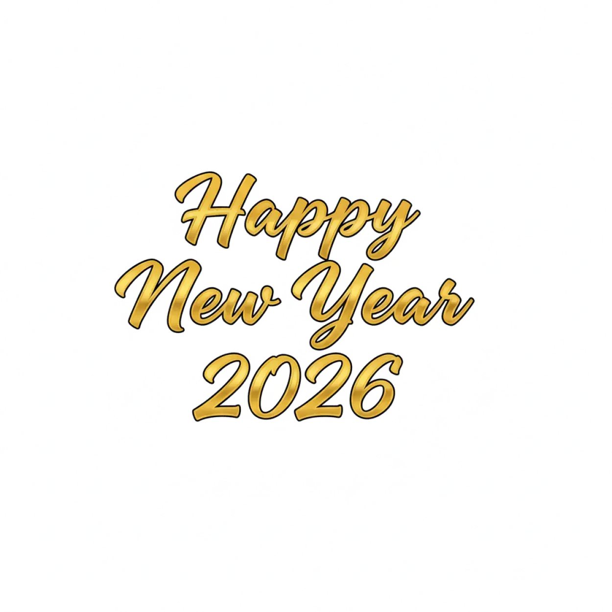 Free Download Happy New Year 2026 Png Text Hd Quality - High Quality Happy New Year 2026 Png PNG Image
